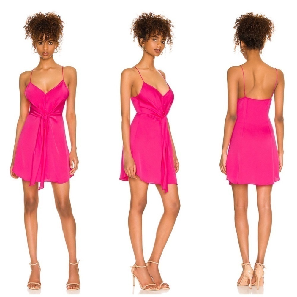 ❤️L’Academie Terina Dress in Pink Size XS